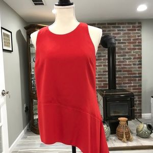 Elie Tahari Ebony Asymmetric Flutter Hem top/pants